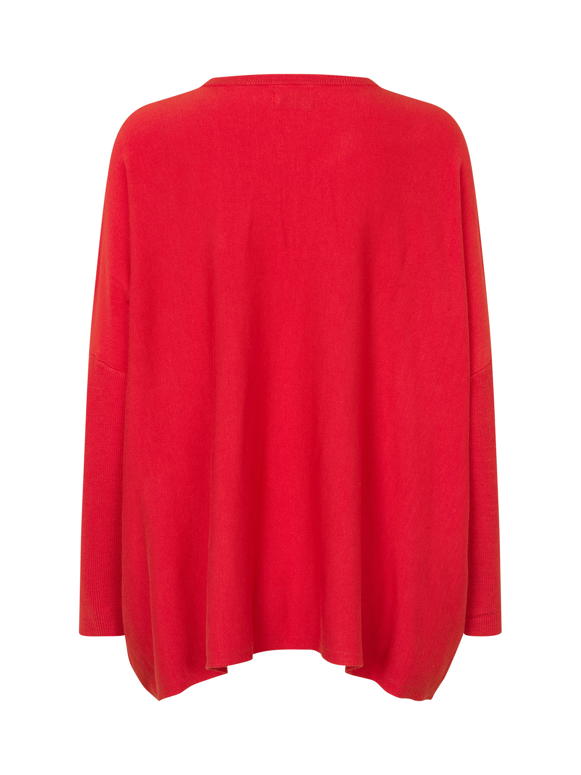 Pull Oversize &Agrave; Manches &Eacute;troites, Poinsettia
