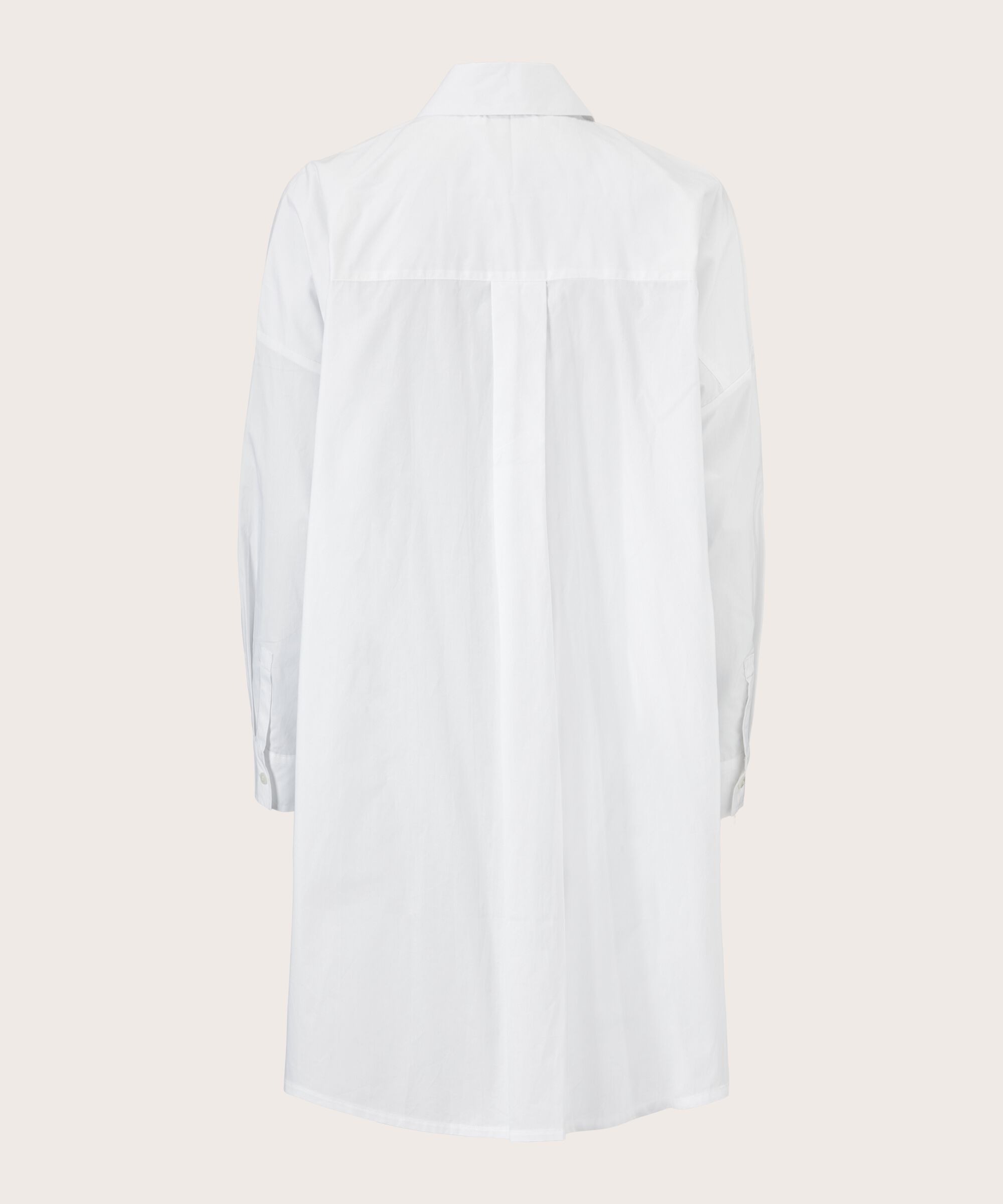 chemise boutonnée en coton, White