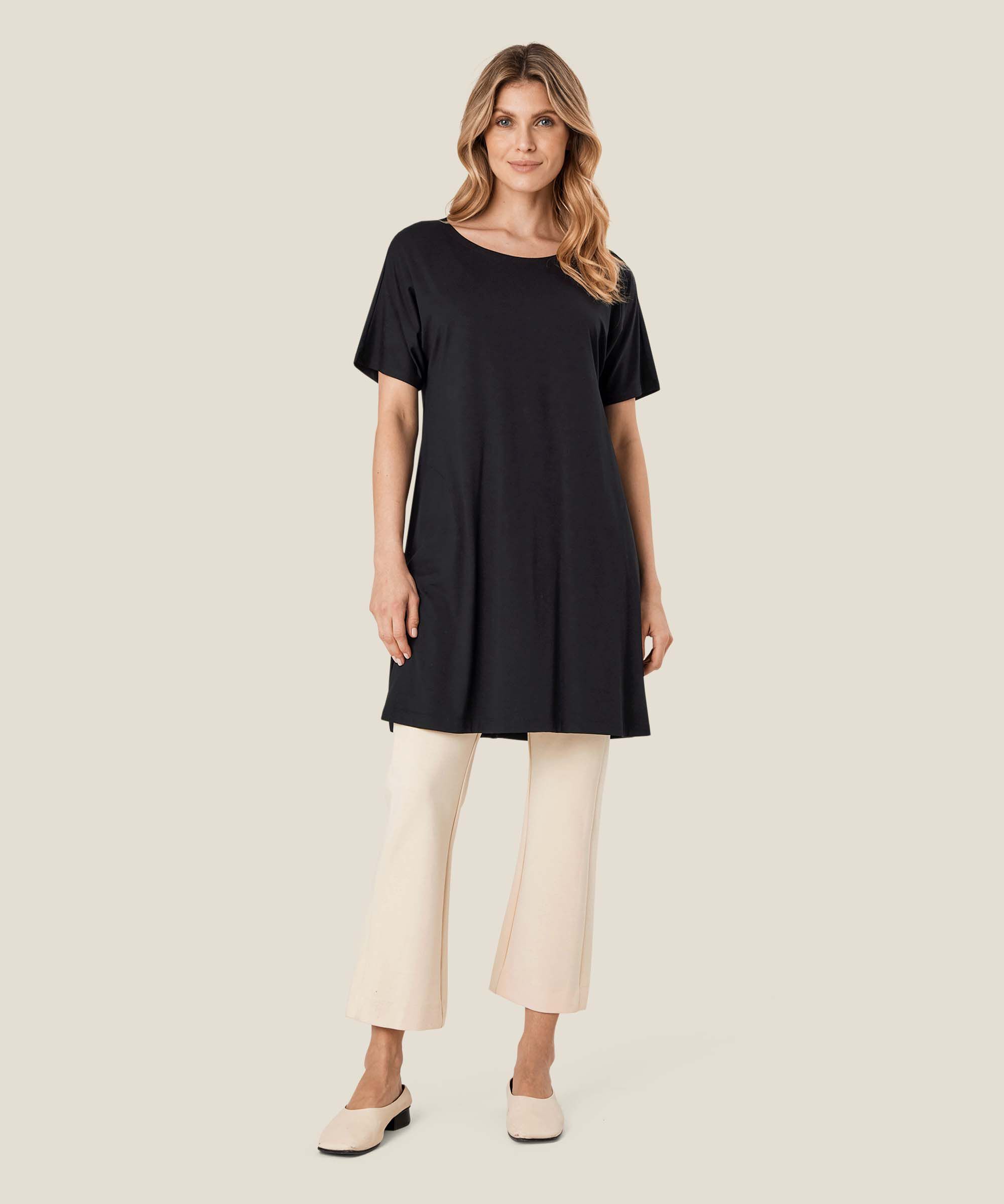 Gertie JERSEY Tunic, Black