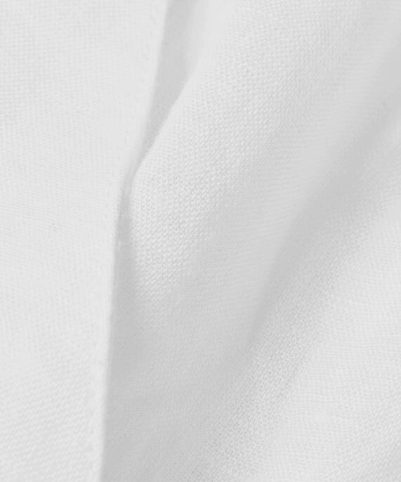 blouse manches courtes en lin, White