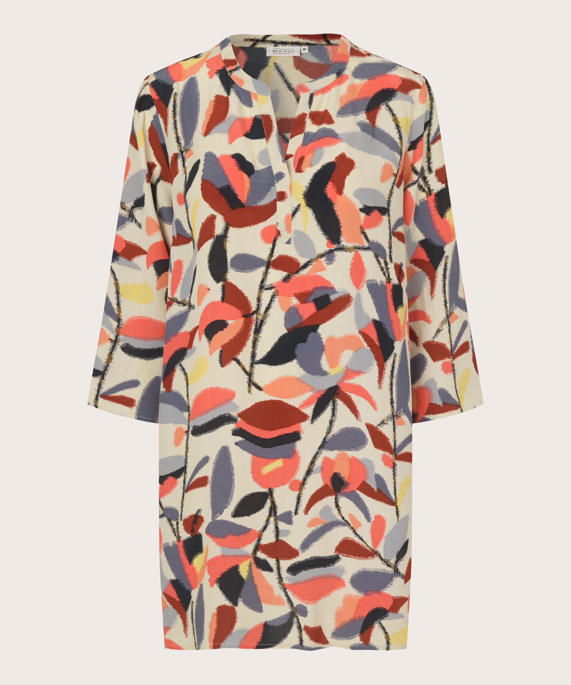 tunique imprimée manches 3/4, Calypso Coral