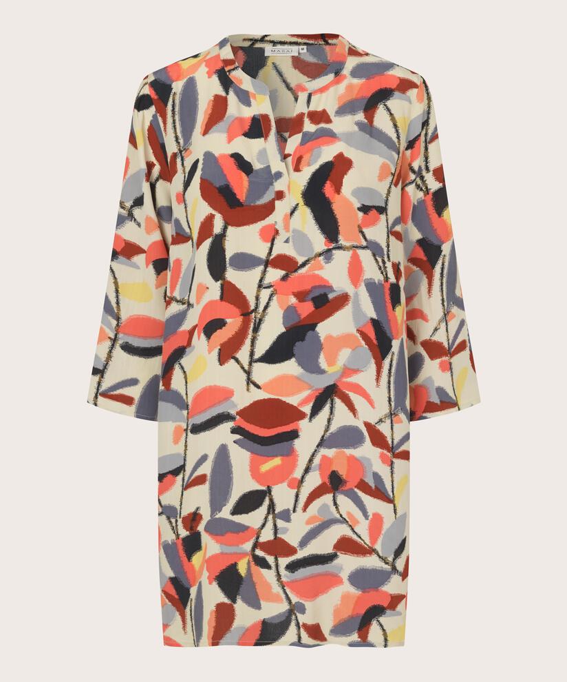 tunique imprimée manches 3/4, Calypso Coral