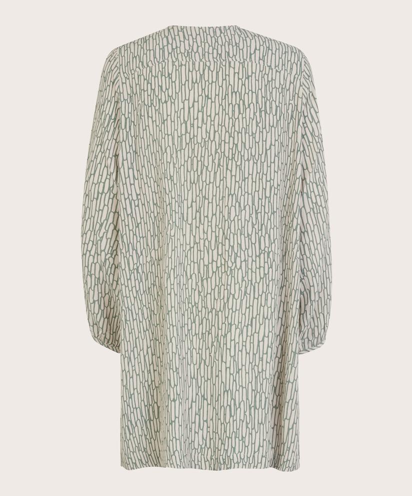 tunique en viscose avec col v et mollet, Balsam Green