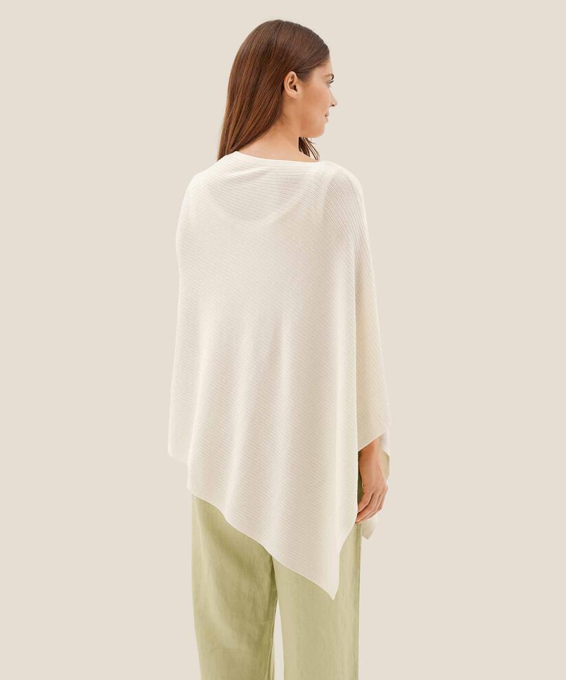 poncho tricoté avec bas asymétrique, Jet Stream