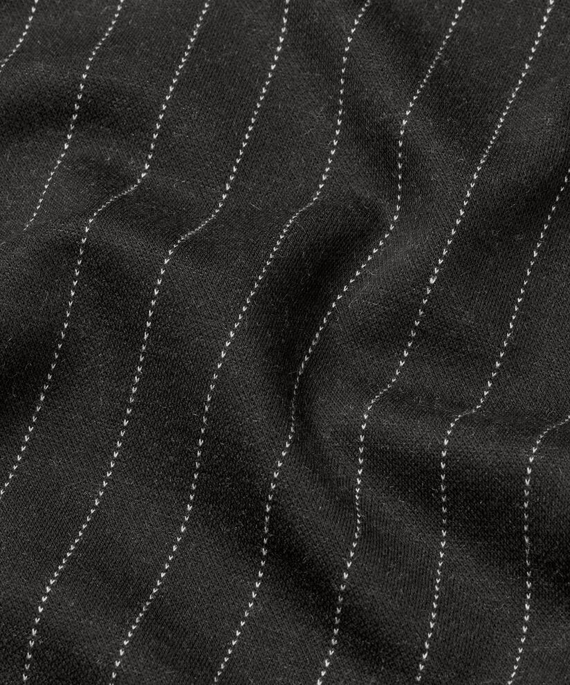 pantalon en jersey à fines rayures, Black