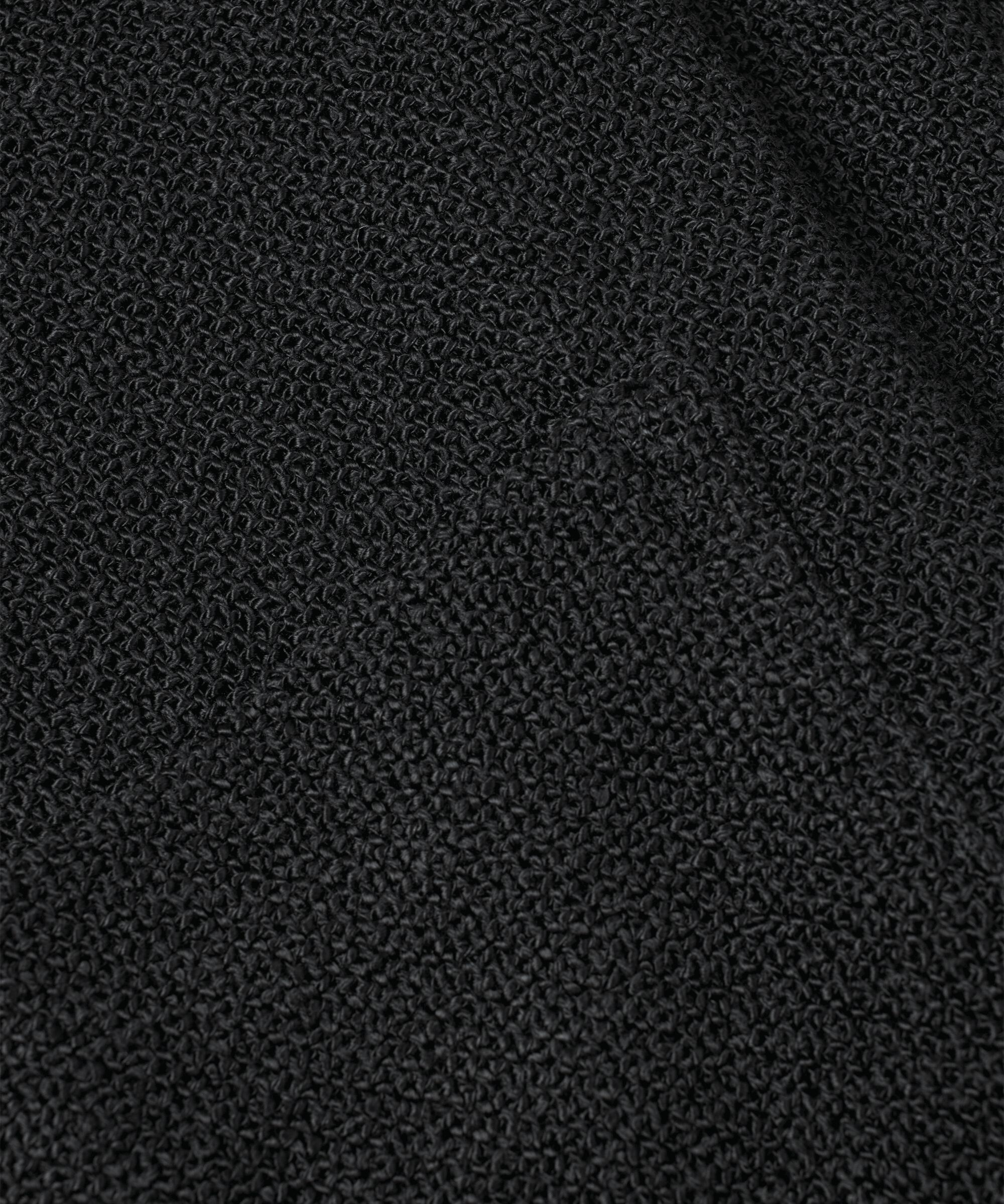 Veste Longue En Bouclé, Black