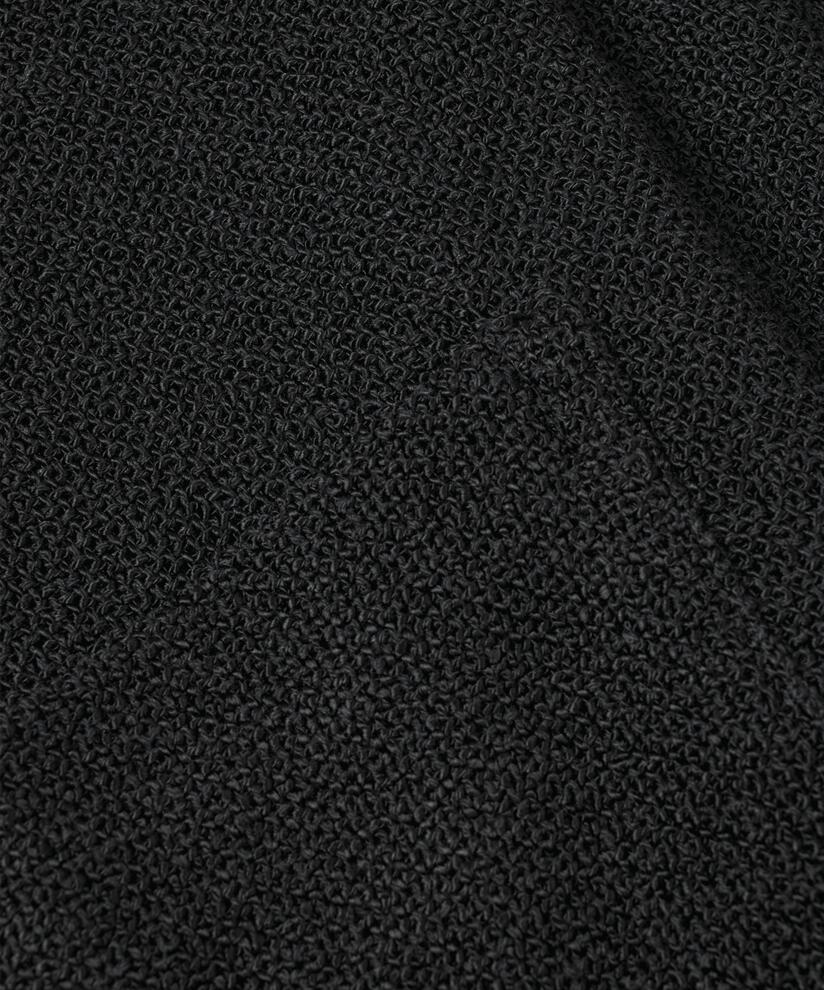 Veste Longue En Bouclé, Black
