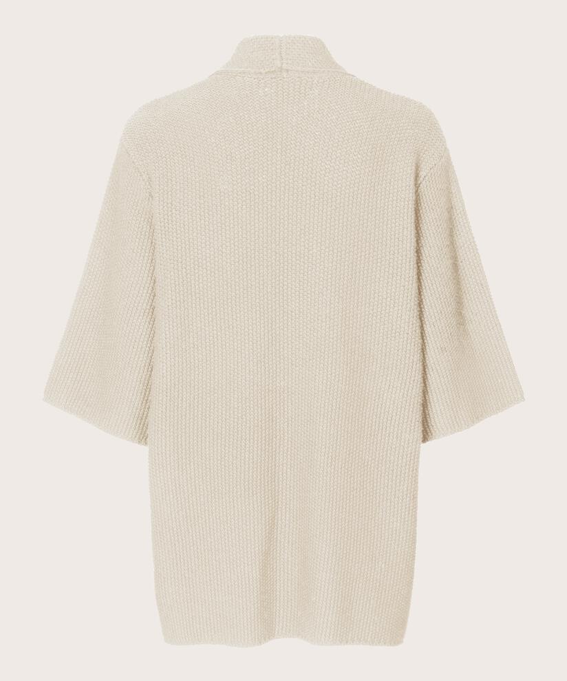 Cardigan en coton à manches 1/2, Whitecap