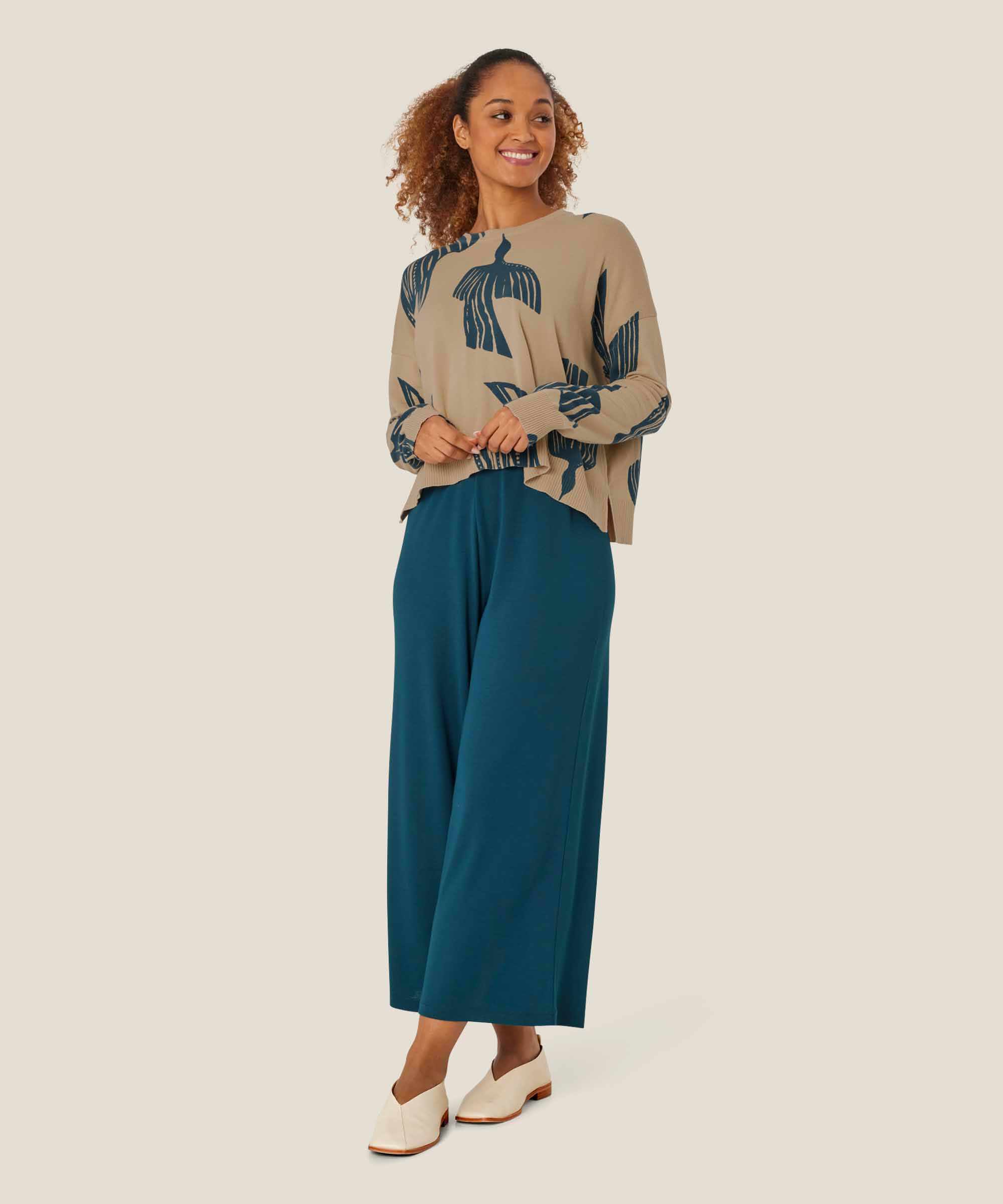 Pantalon En Jersey Avec Taille Élastique, Reflect Pond