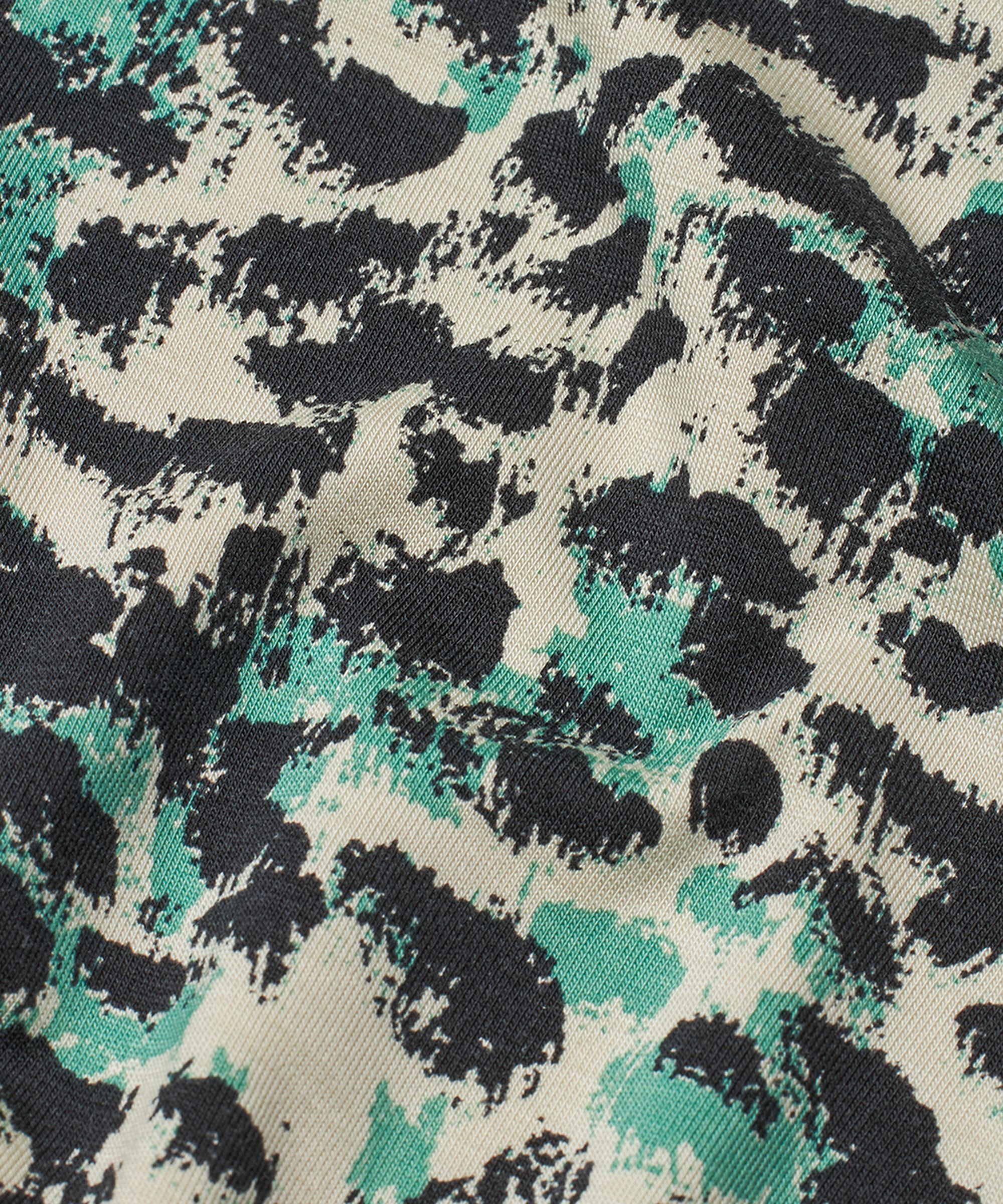 robe tulipe en jersey imprimé, Winter Green