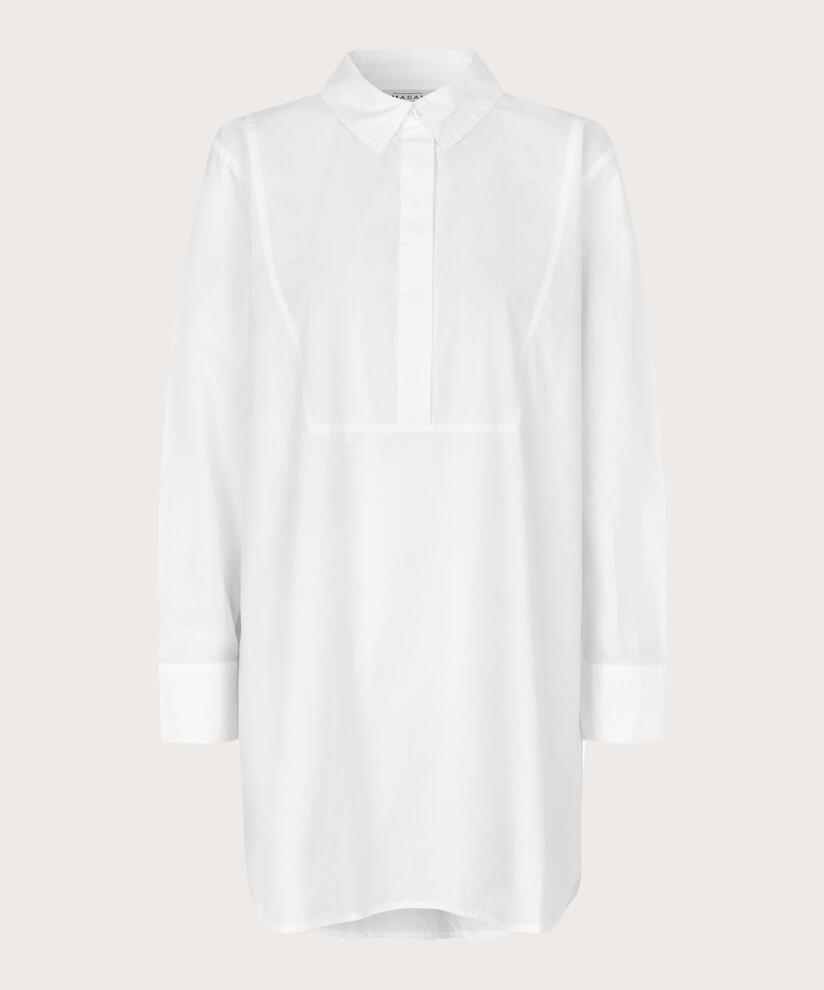 tunique en jersey avec zip au dos, White