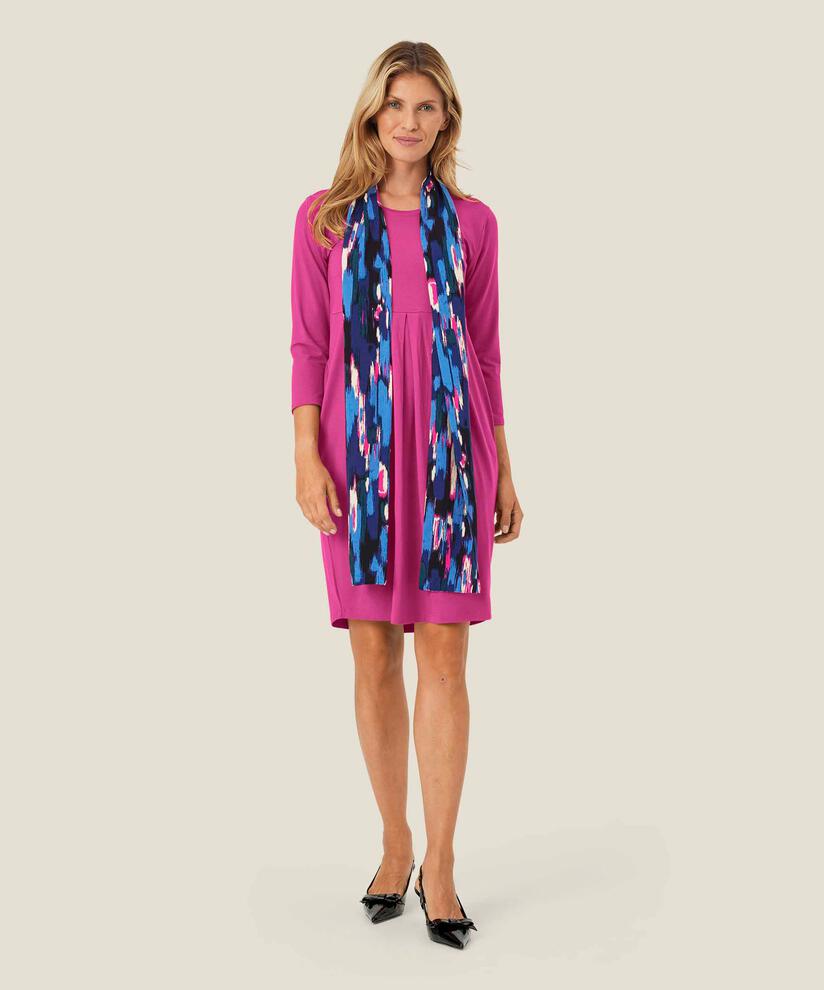 Écharpe En Viscose Imprimée, Federal Blue