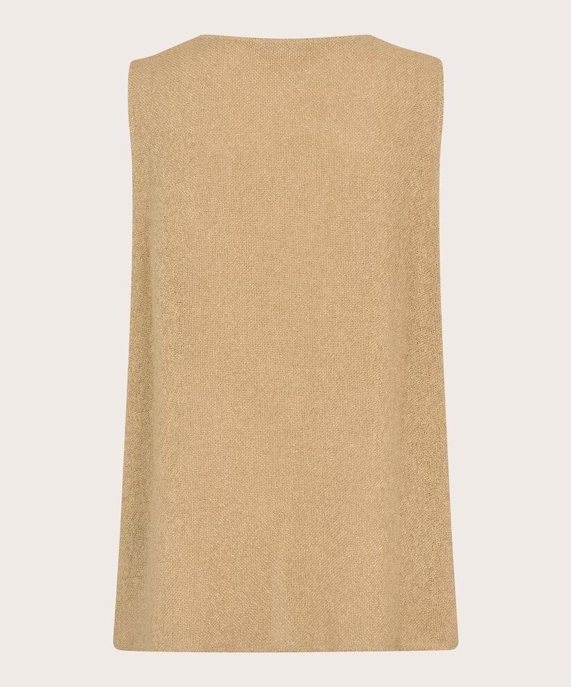 Gilet Long Ouvert En Boucle, Safari