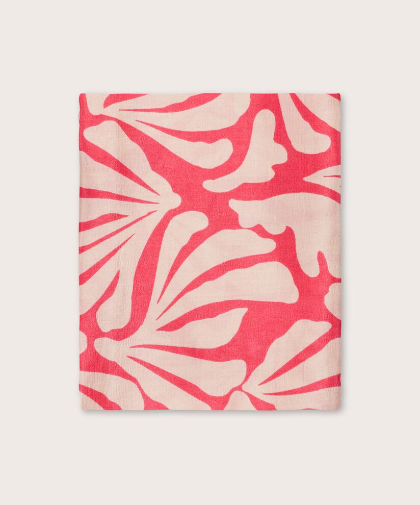 écharpe imprimée en viscose, Hibiscus