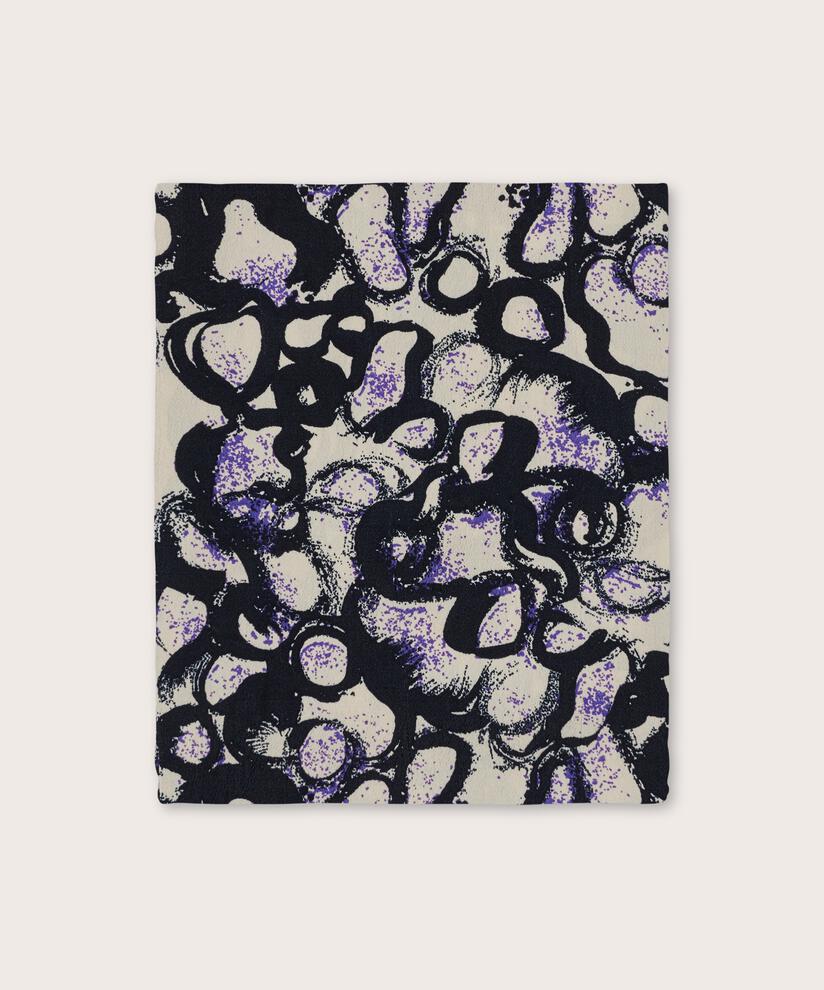 écharpe imprimée en viscose, Meadow Violet