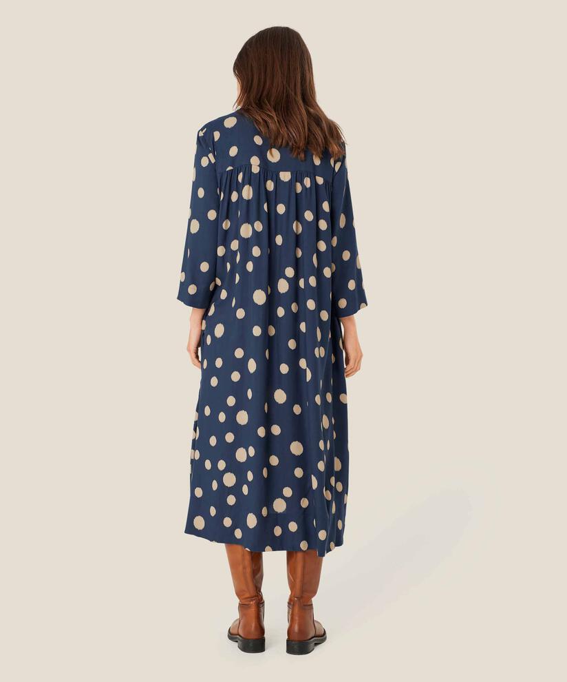 robe avec liens au cou et poches fendues, Moonlit Ocean