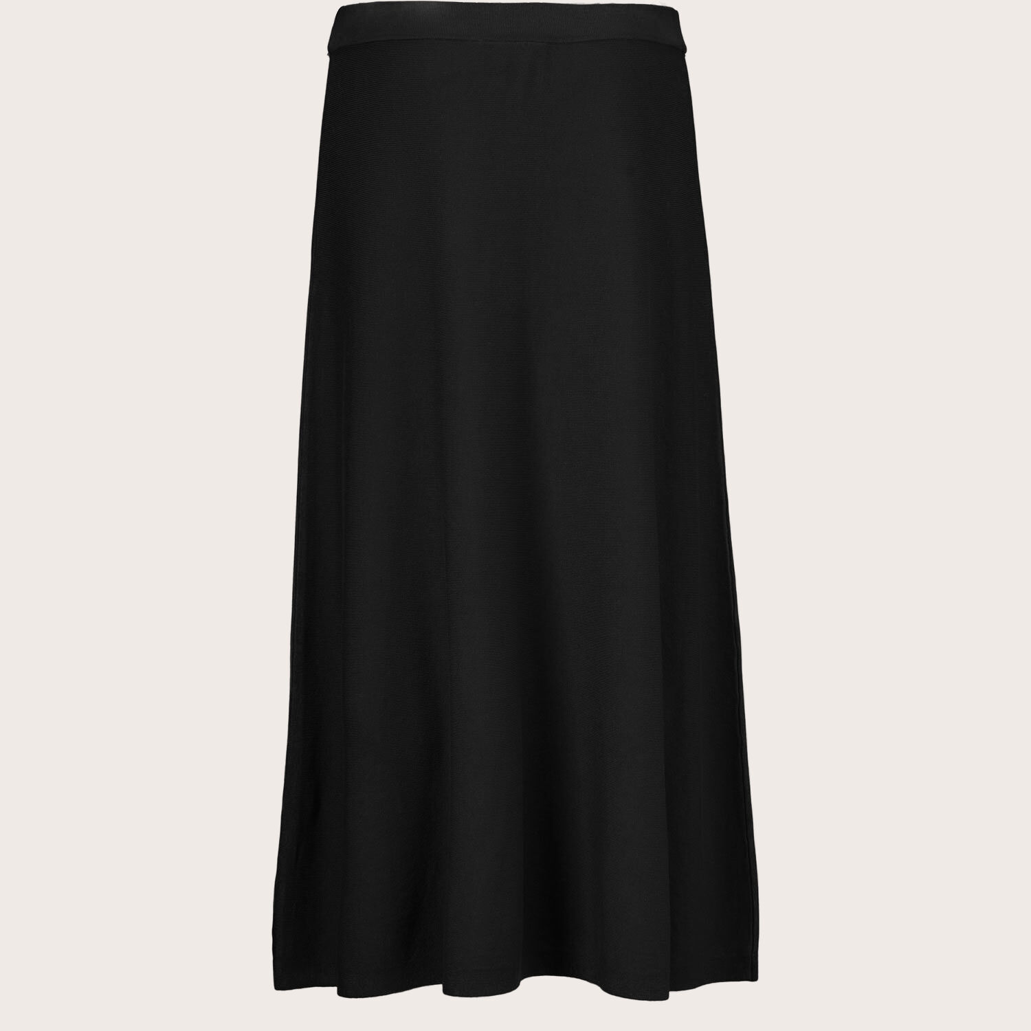 jupe en maille &agrave; taille &eacute;lastique, Black