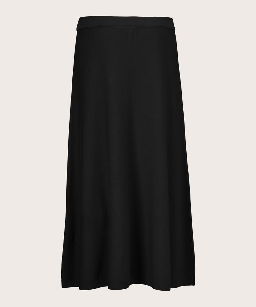 jupe en maille à taille élastique, Black