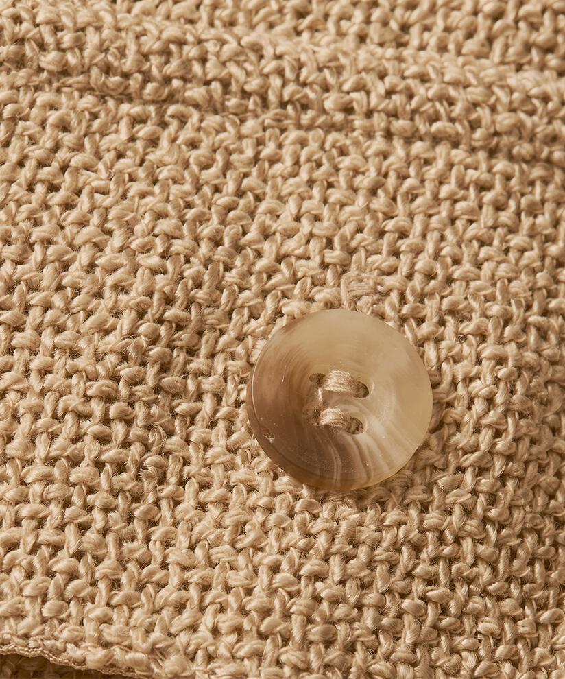 veste bouclée avec liens à la taille, Safari