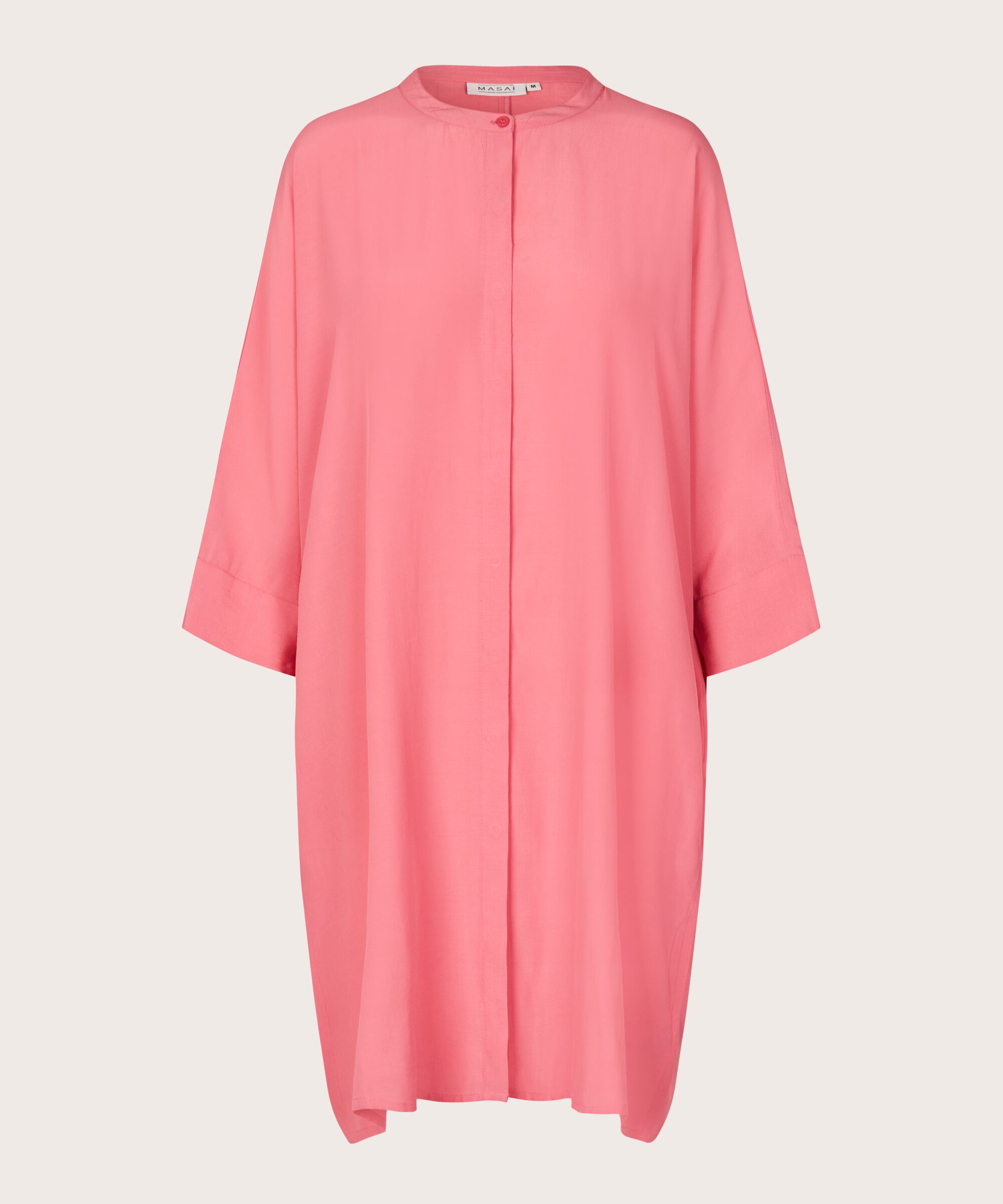 Robe Chemise En Viscose À Manches Trois-quarts, Confetti