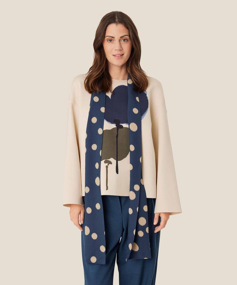 Écharpe en viscose imprimée, Moonlit Ocean
