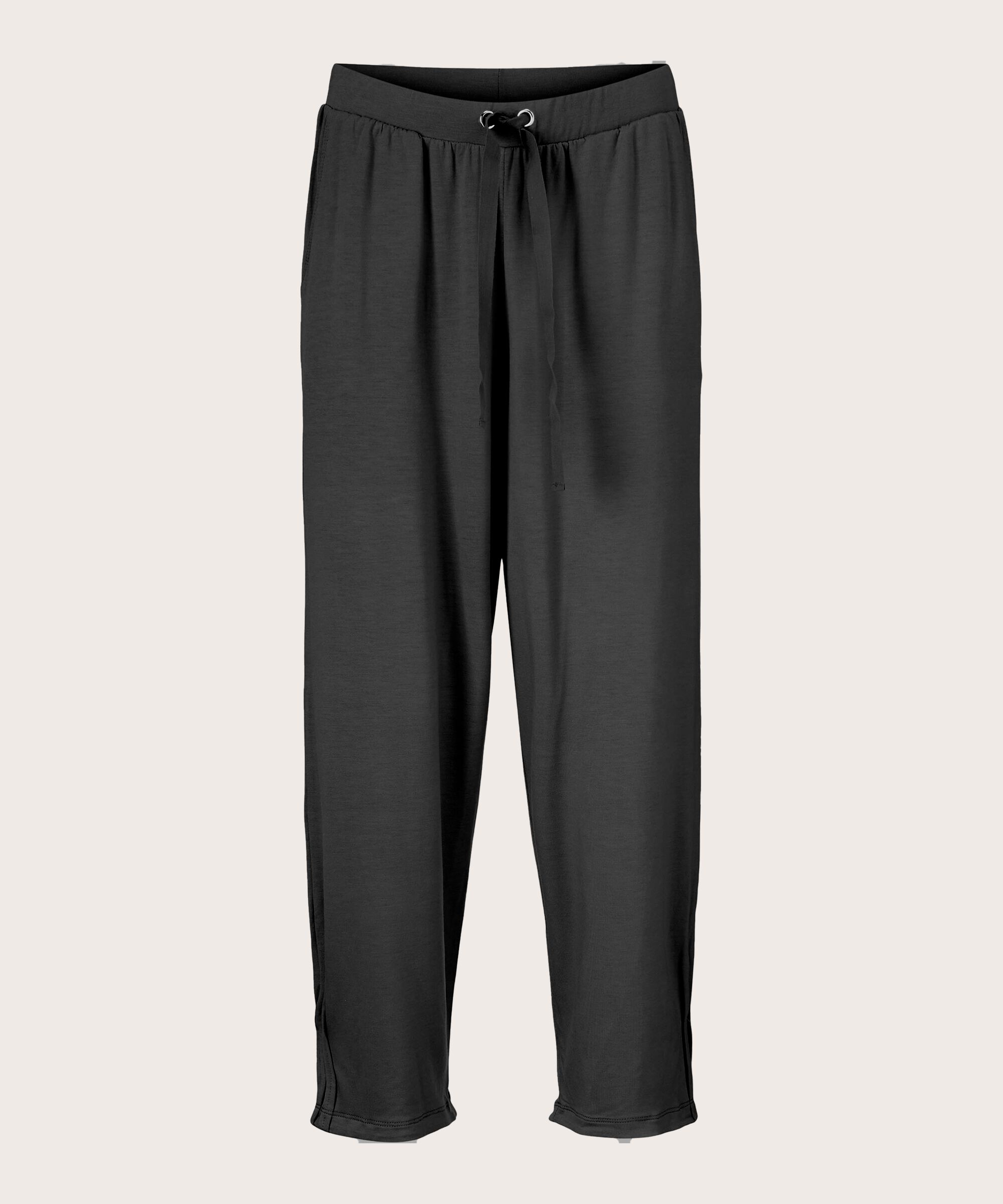 pantalon de jogging en jersey doux, Black