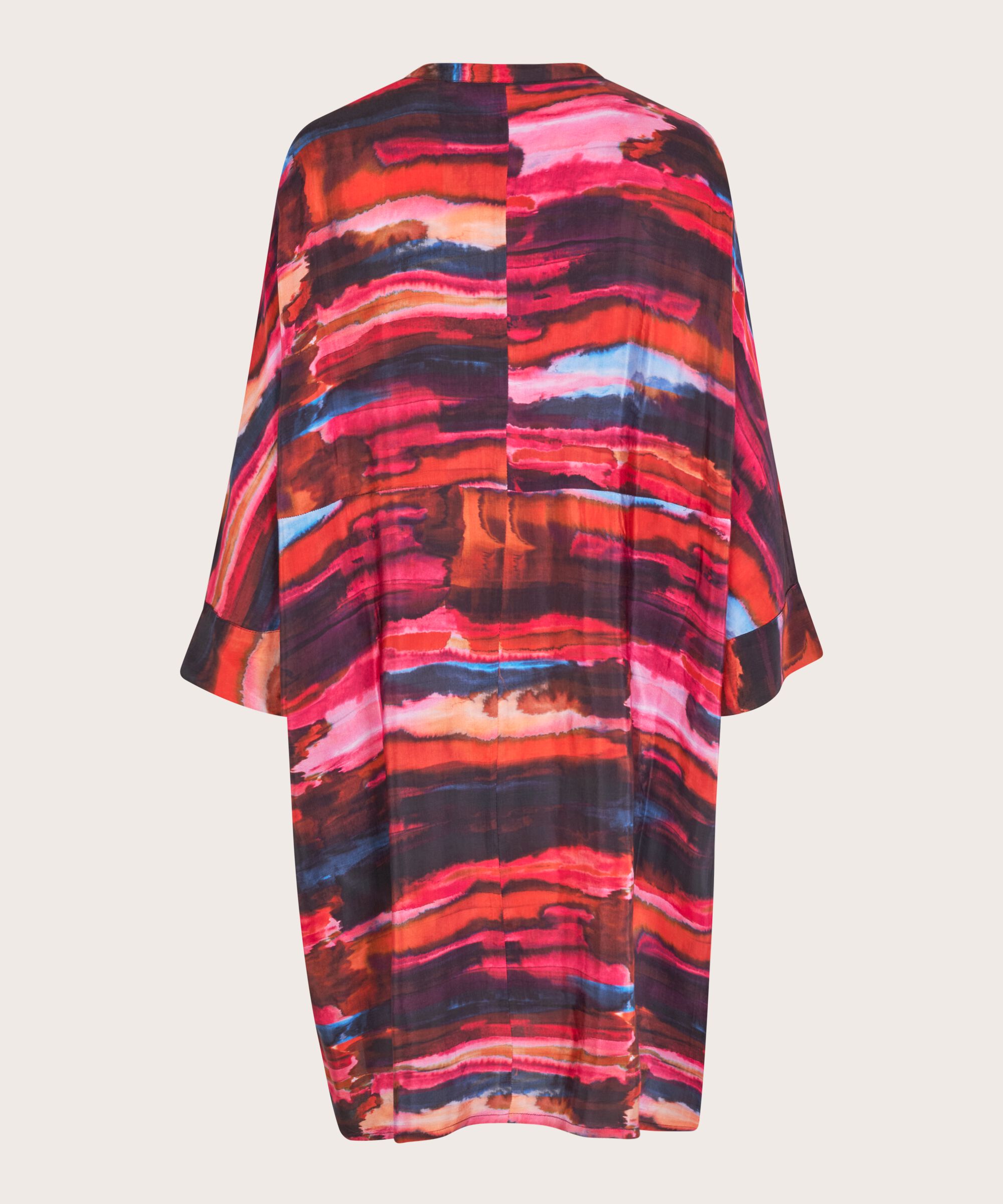 robe chemise à motif en viscose, Sun Tomato