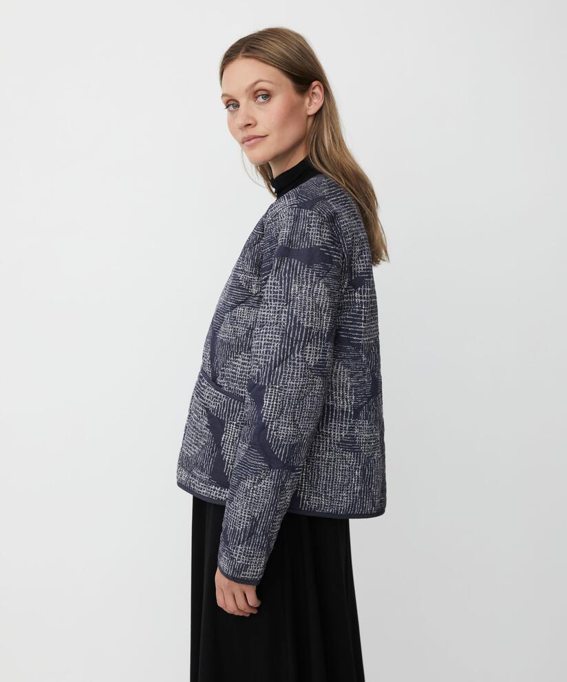 veste matelassée fine avec boutons pression, Navy Blazer