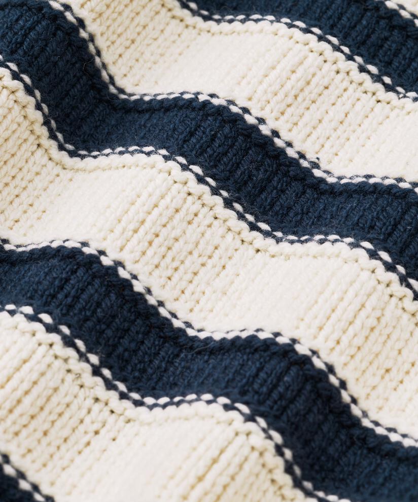 pull en maille avec bouton sur l'épaule, Mblue/Whc