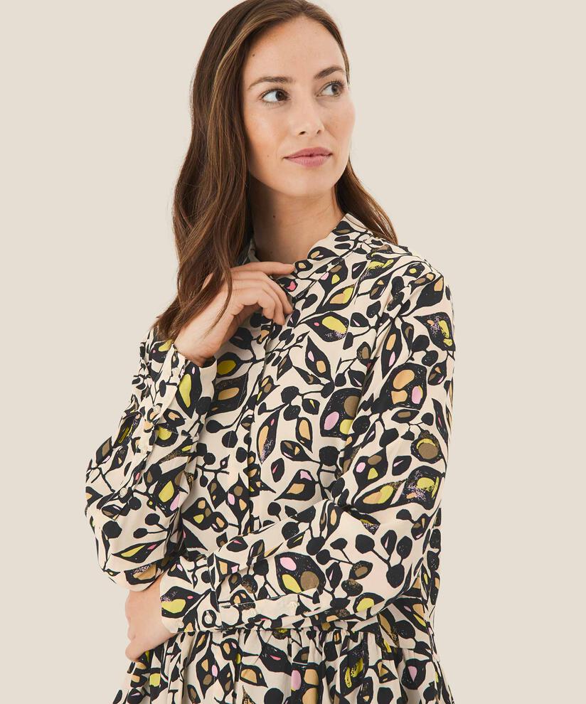 chemise en viscose avec détail péplum, Capers