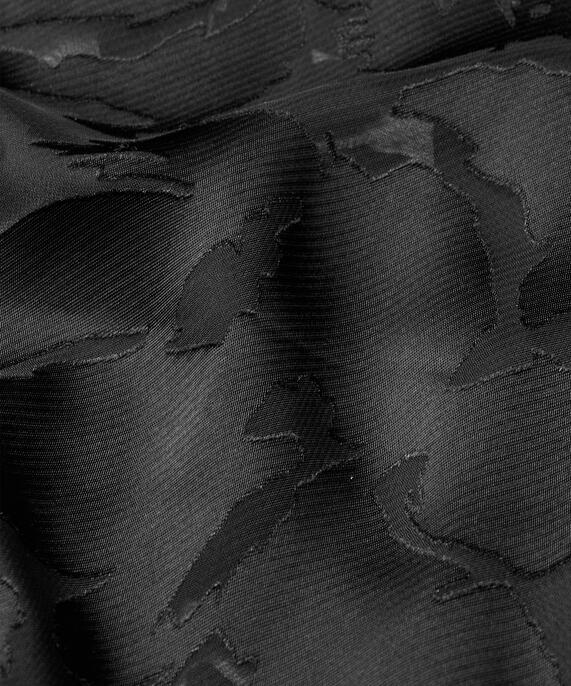 chemise en dentelle transparente drapée dans le dos, Black