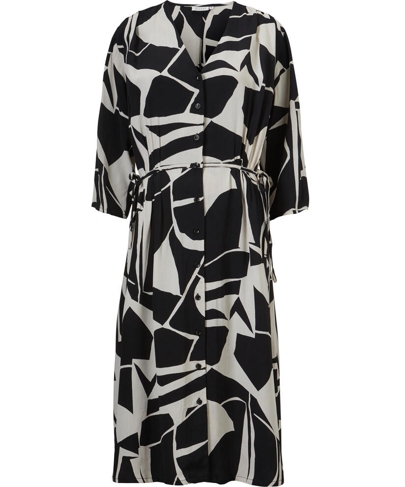 NINI SHIRT DRESS, Black