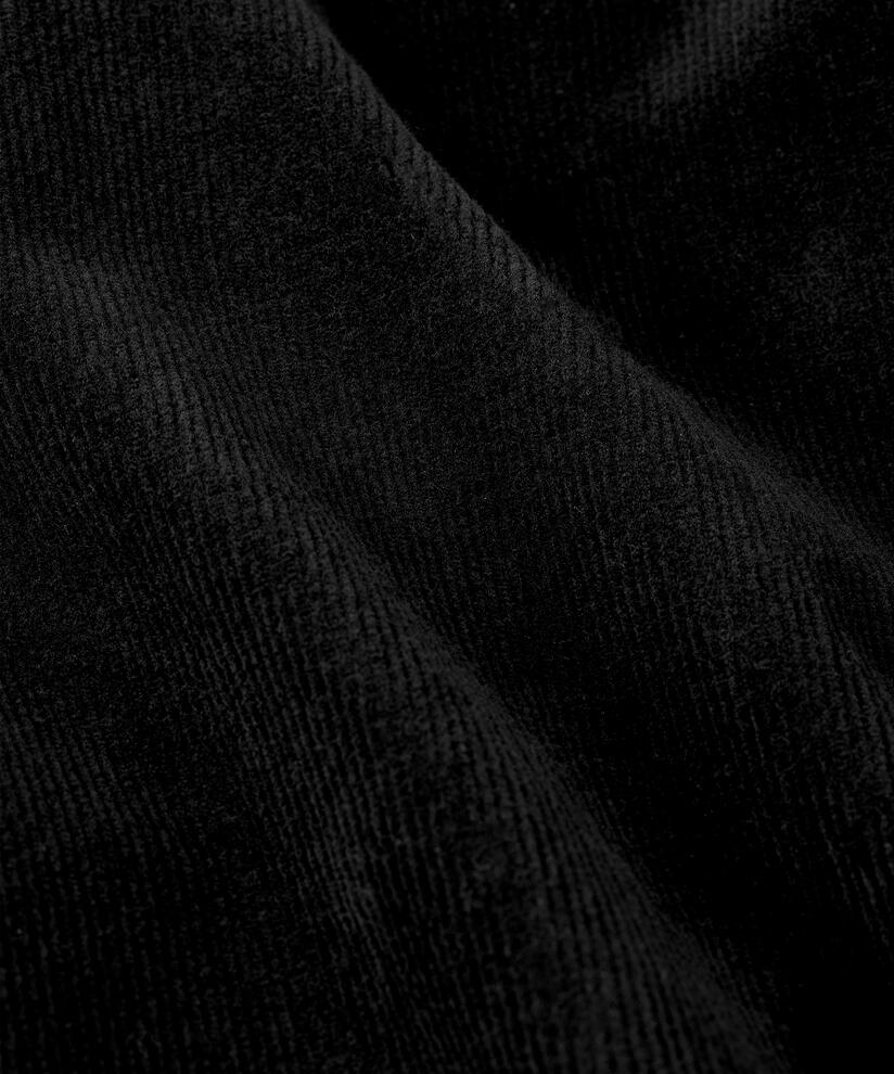 pantalon en velours côtelé coupe slim, Black