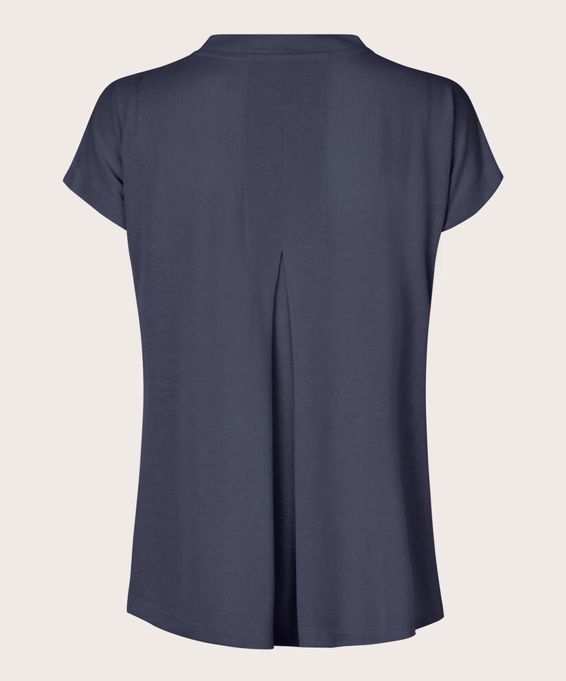 T-shirt En Jersey Col V, Mood Indigo