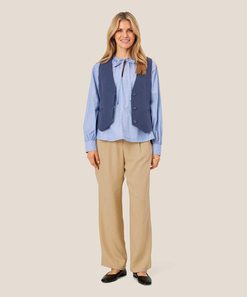 gilet féminin en mélange de coton, Sargasso Sea