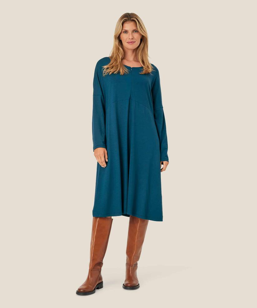 robe en jersey à manches longues avec zip au cou, Reflect Pond