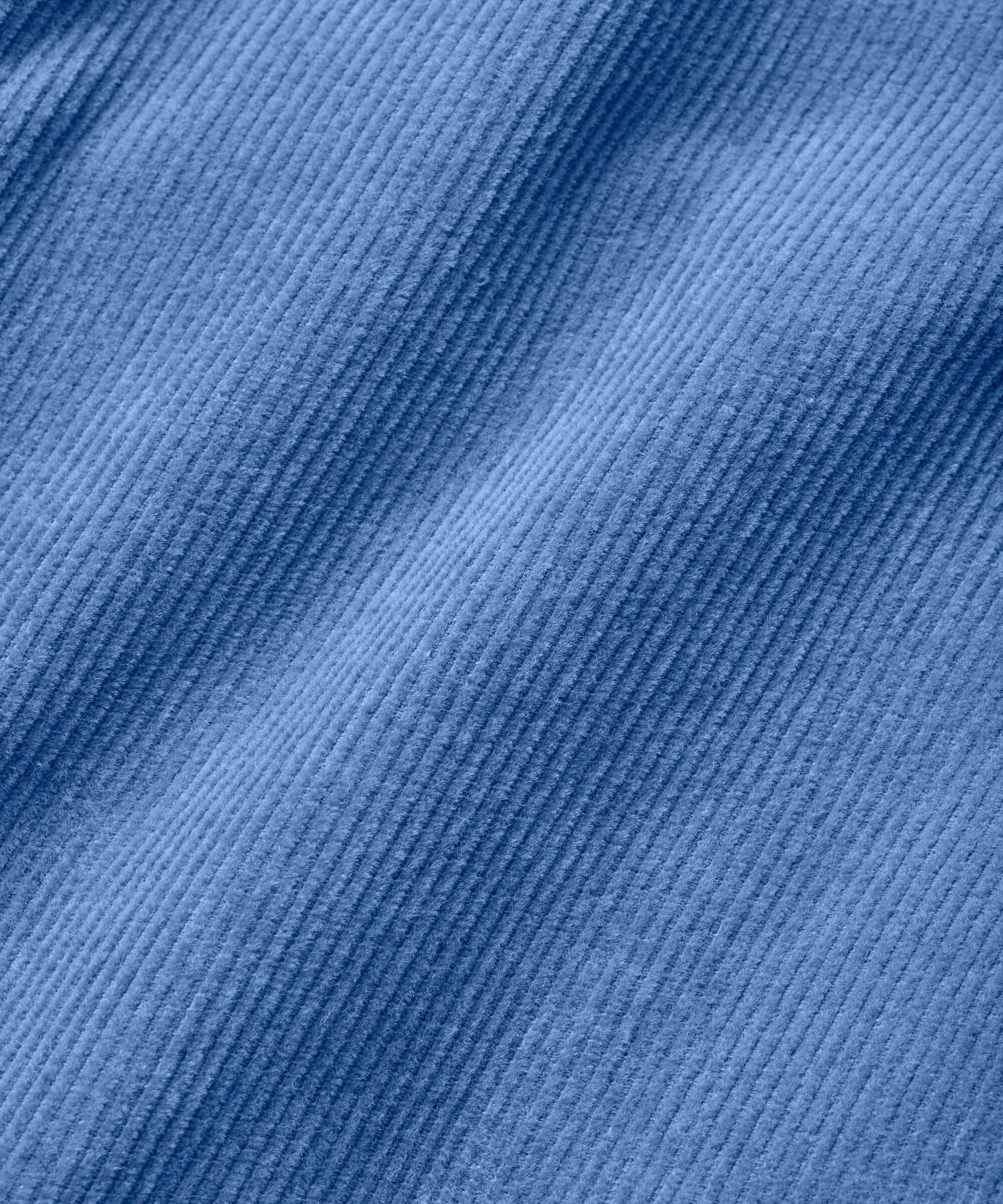 veste en velours avec boutons cachés, Federal Blue