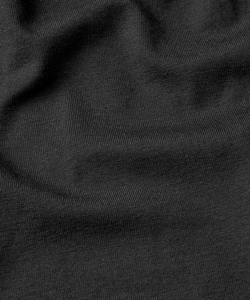 tunique en jersey avec plis et poches fendues, Black