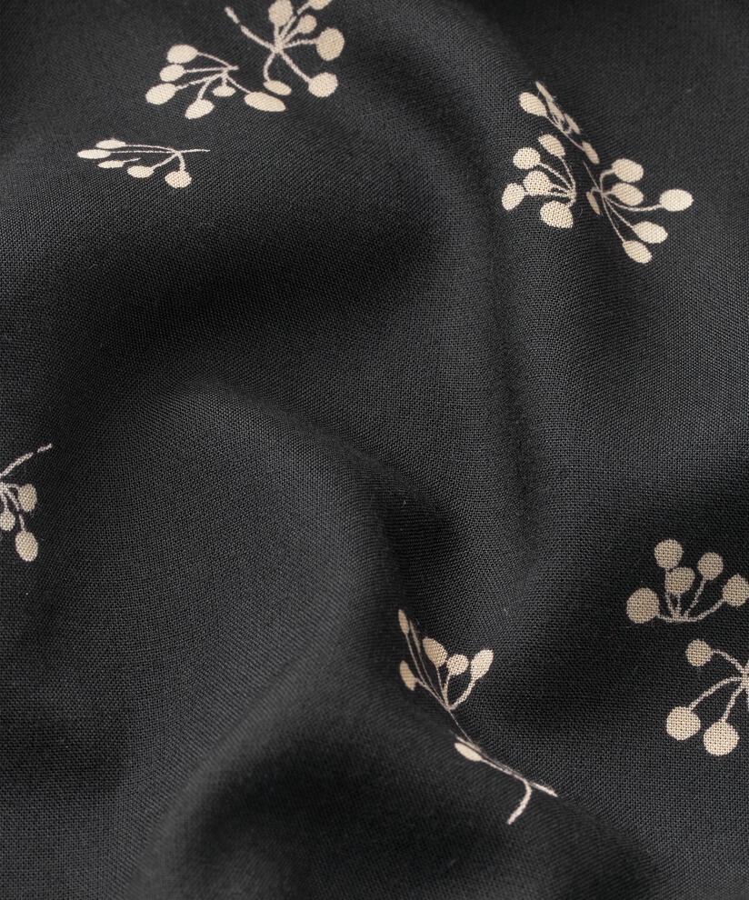 Robe Chemise À Motif En Viscose, Black