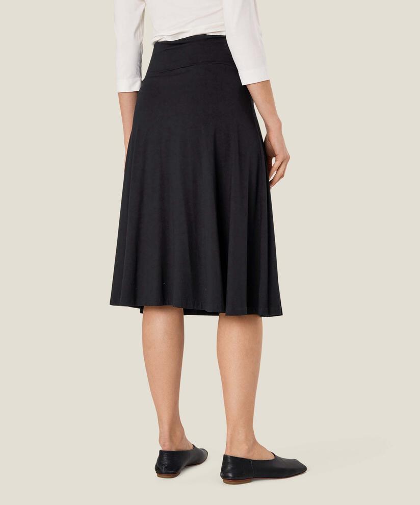jupe classique en jersey stretch, Black