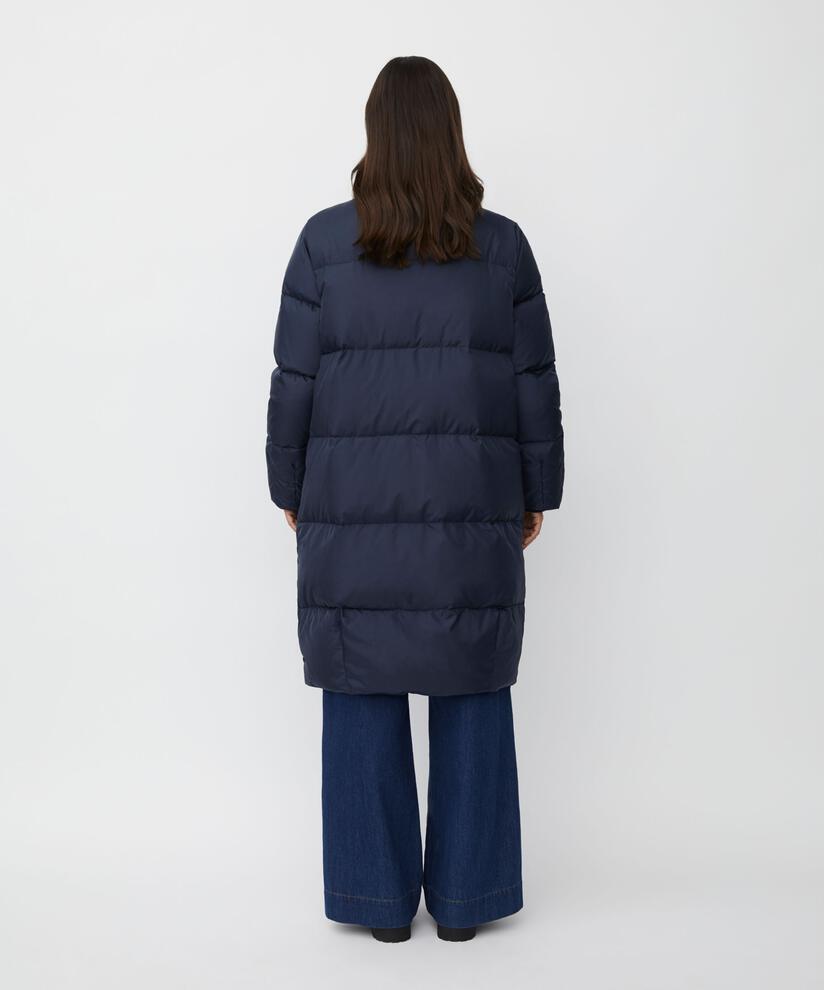 manteau en duvet à col montant, Mood Indigo