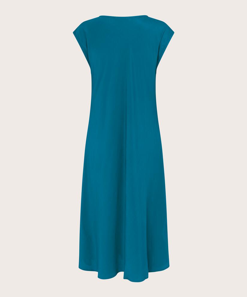 robe en viscose à col rond et manches courtes, Celestial