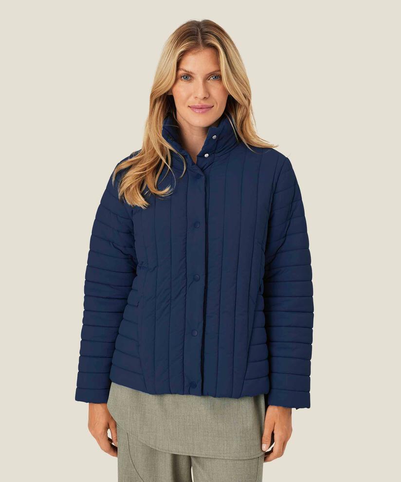 veste à col montant et poches fendues, Navy Blazer