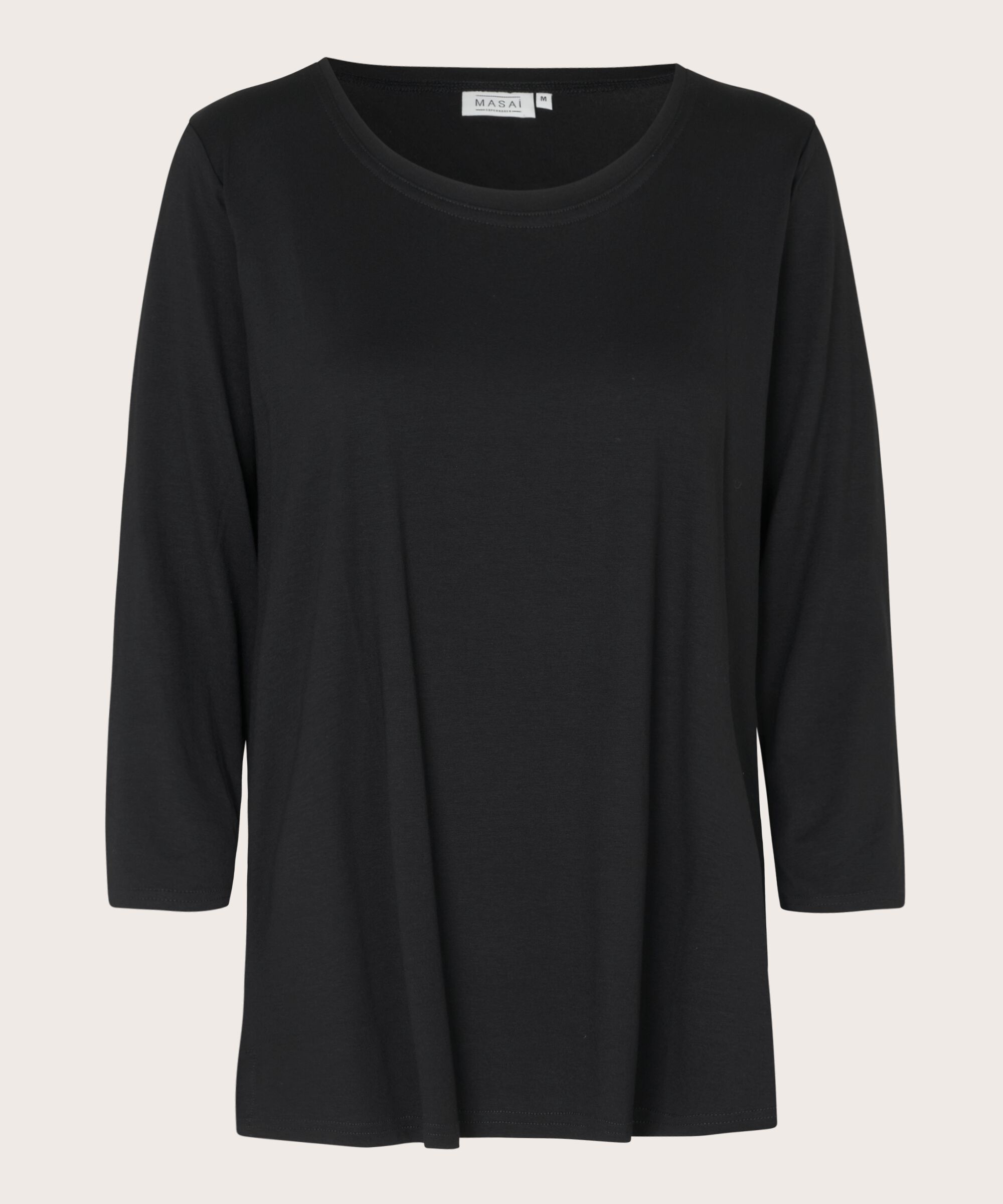 Top En Jersey Á Col Rond, Black