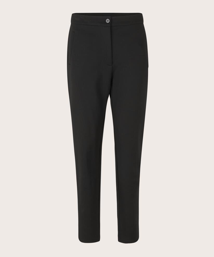 pantalon en jersey lourd avec mollets, Black