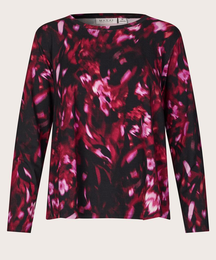 Top En Jersey Imprimé, Tawny Port