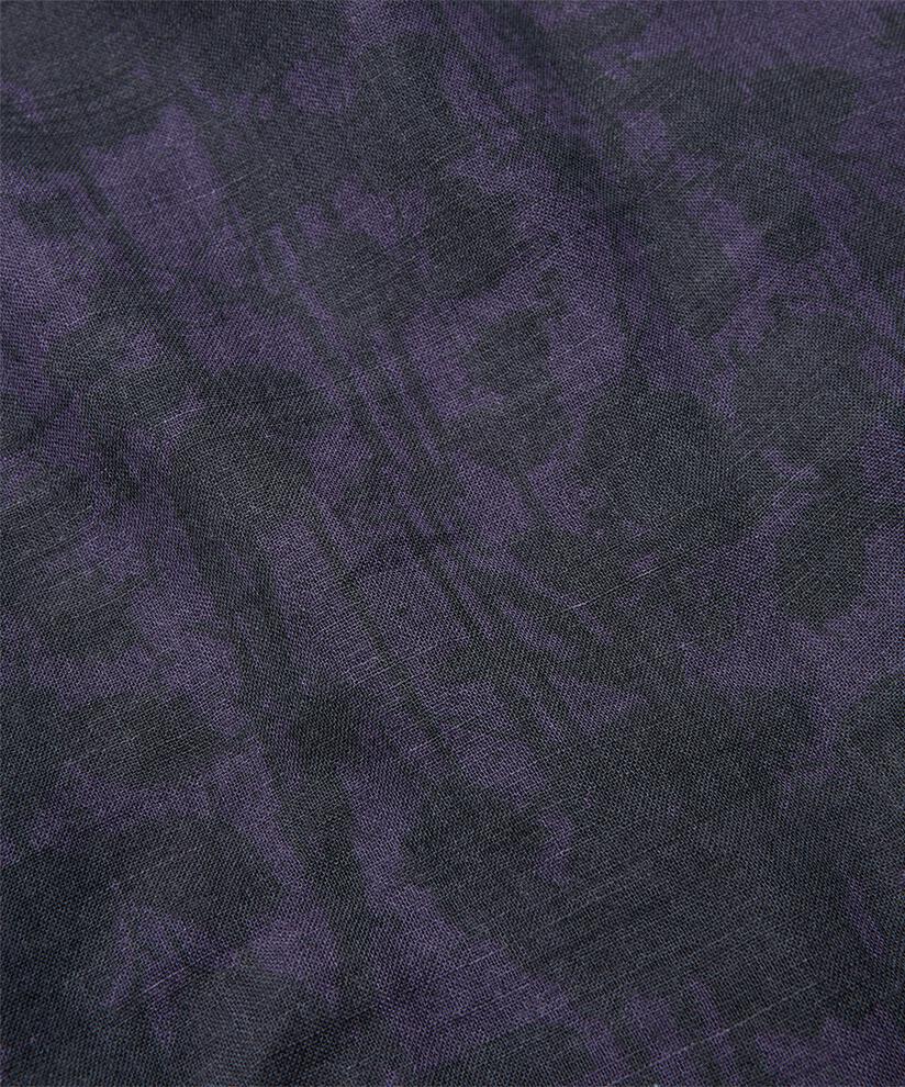 écharpe en laine mélangée à motifs, Navy Blazer