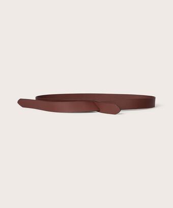 ceinture étroite à fermeture simple, Sh. Chocolate