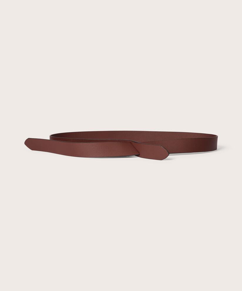 ceinture étroite à fermeture simple, Sh. Chocolate