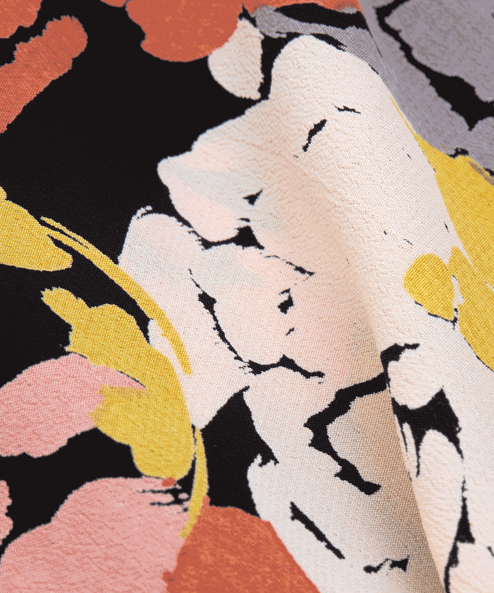 blouse en viscose à imprimé floral, Oil Yellow